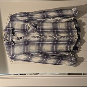 beachlunchlounge L/S plaid button down shirt